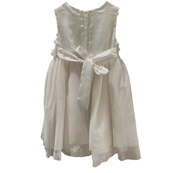 CHILDREN'S PLACE || White special occasion little girls dress - Size 4T - Picture 3 of 5